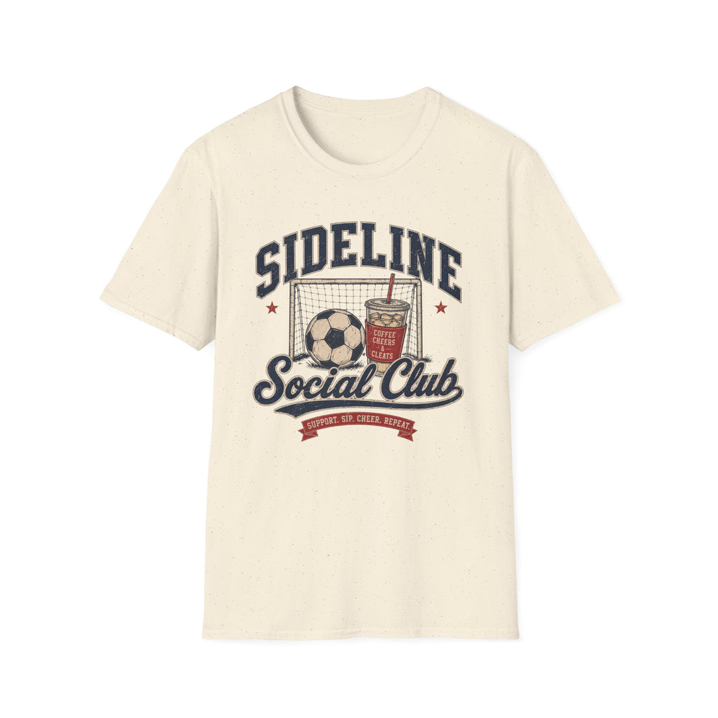 Sideline Social Club —Vintage Soccer Tee Red
