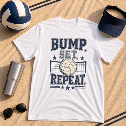 Bump. Set. Repeat. Volleyball T-Shirt