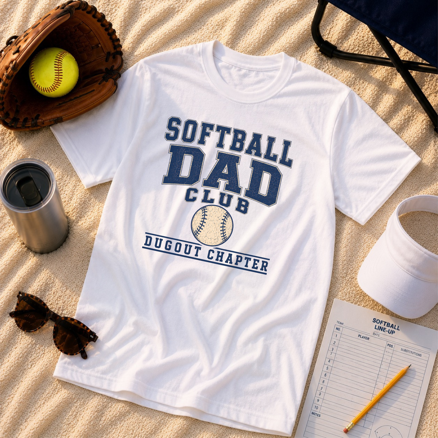 Softball Dad's Club: Dugout Chapter T-Shirt