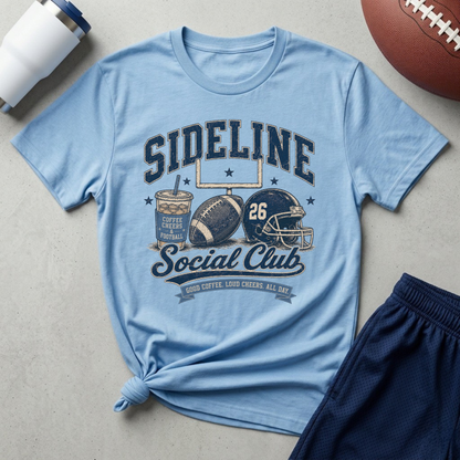 Sideline Social Club Football T-Shirt