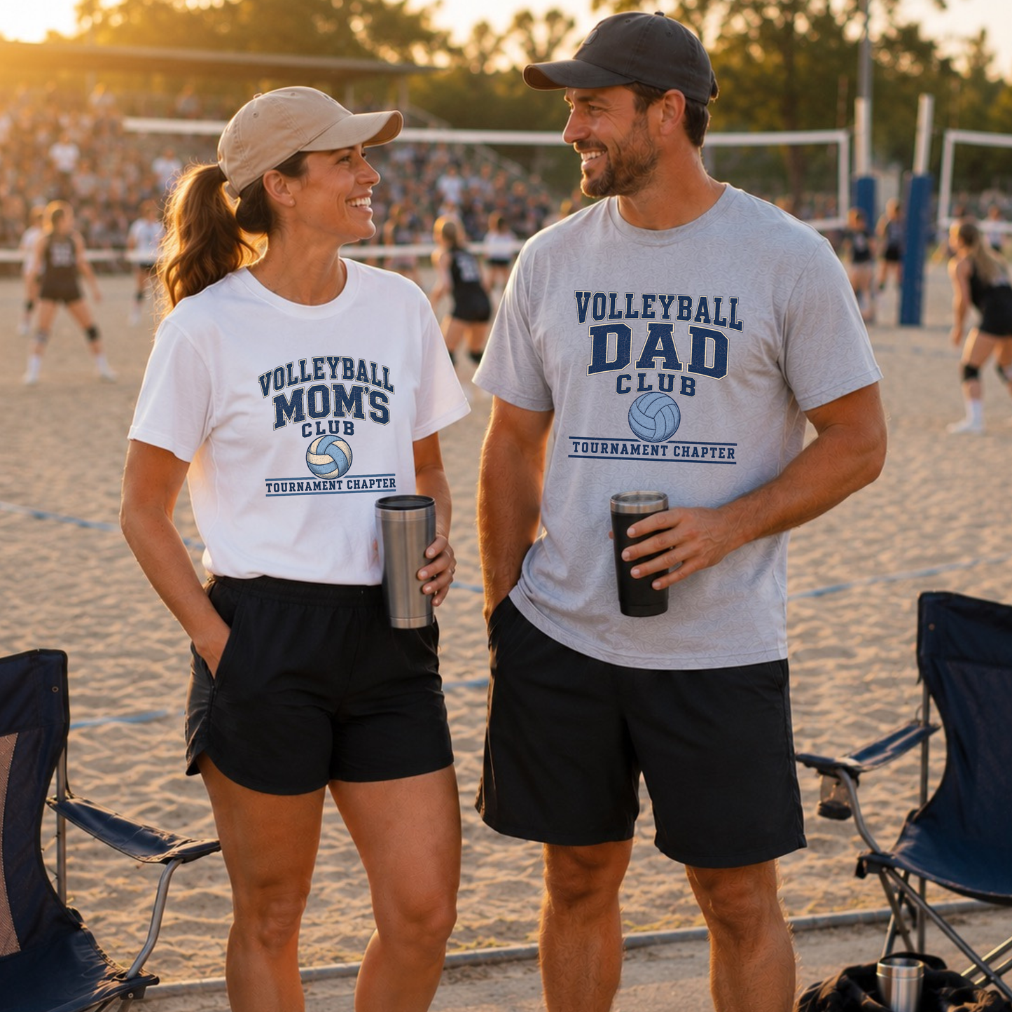 Volleyball Dad's Club: Tournament Chapter T-Shirt