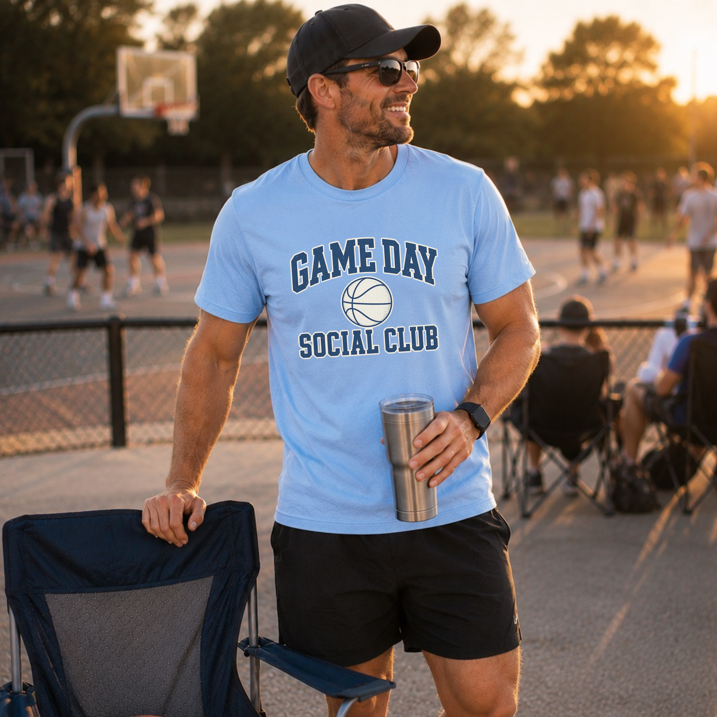 Game Day Social Club Basketball T-Shirt