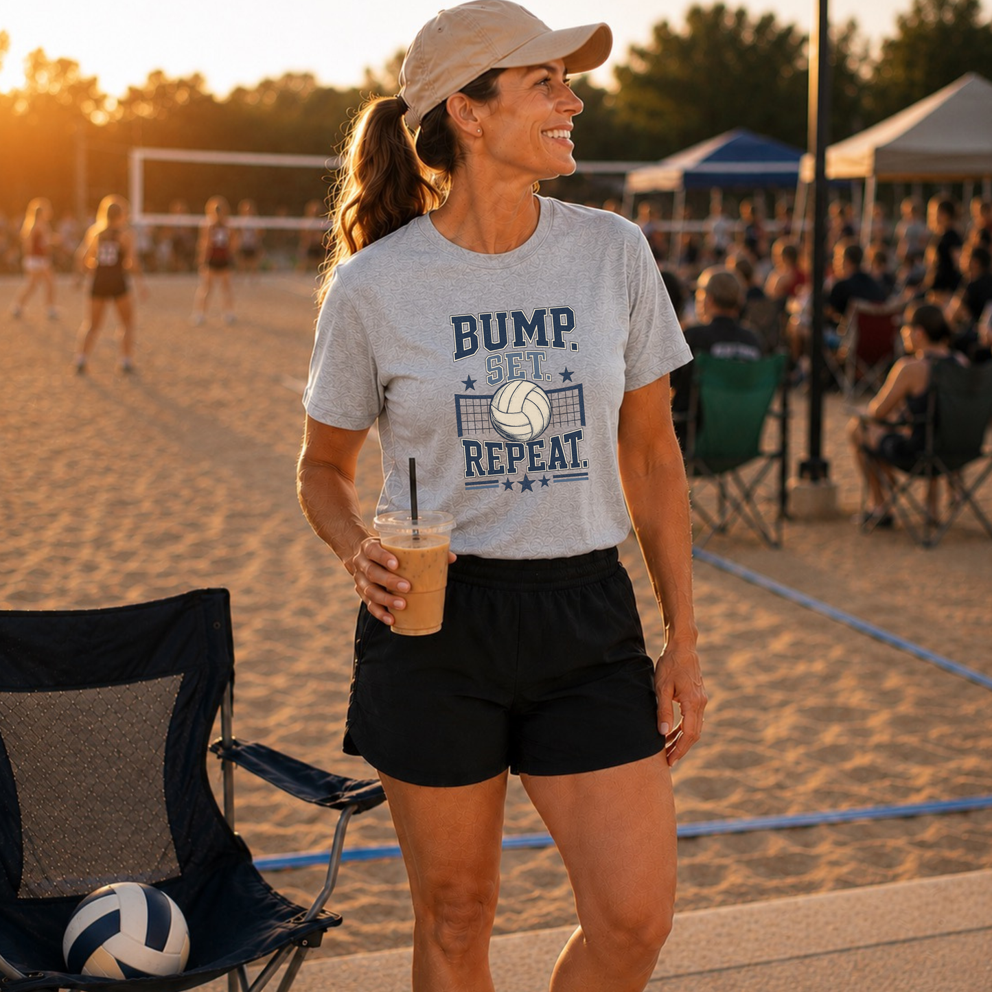Bump. Set. Repeat. Volleyball T-Shirt