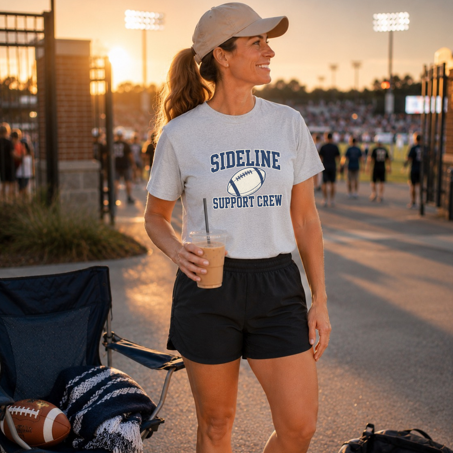 Sideline Support Crew— Football T-Shirt