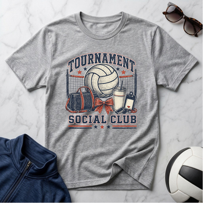 Tournament Social Club Volleyball T-Shirt