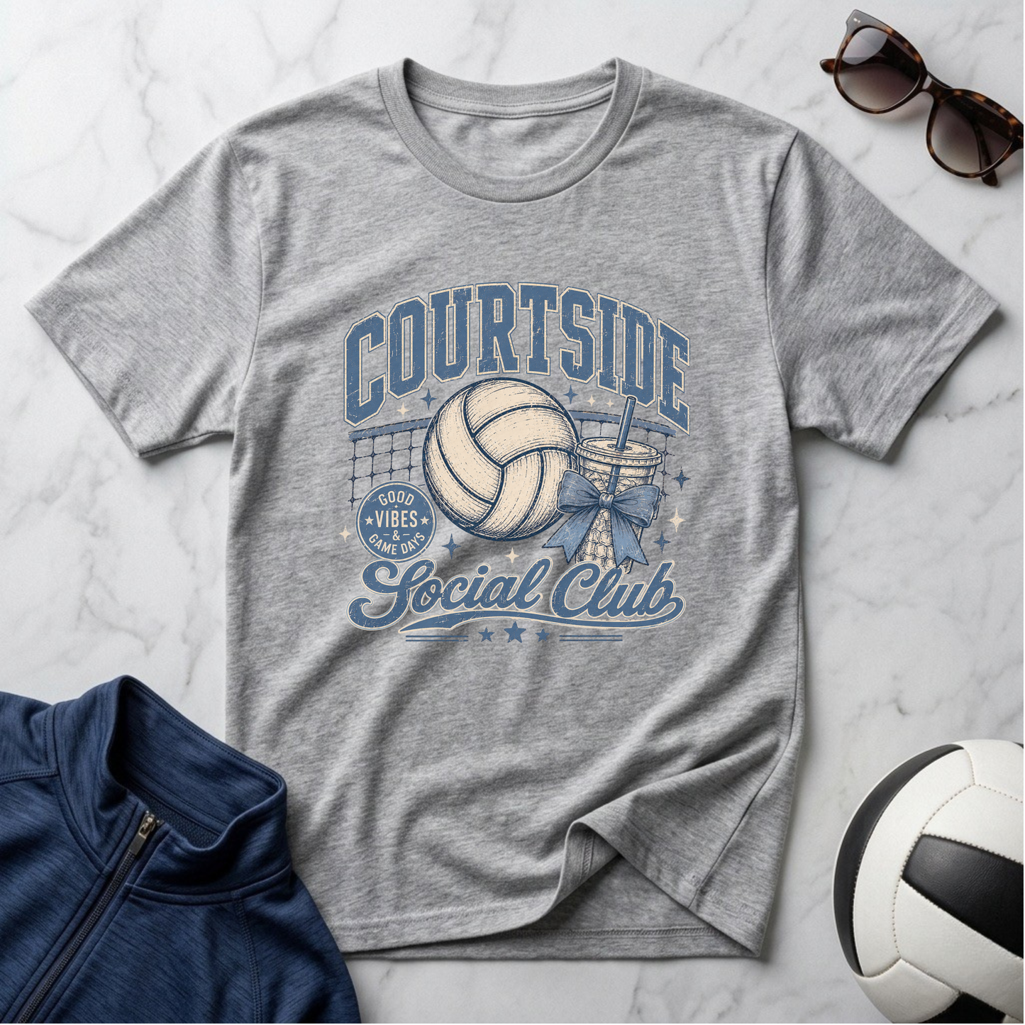 Courtside Social Club Volleyball T-Shirt