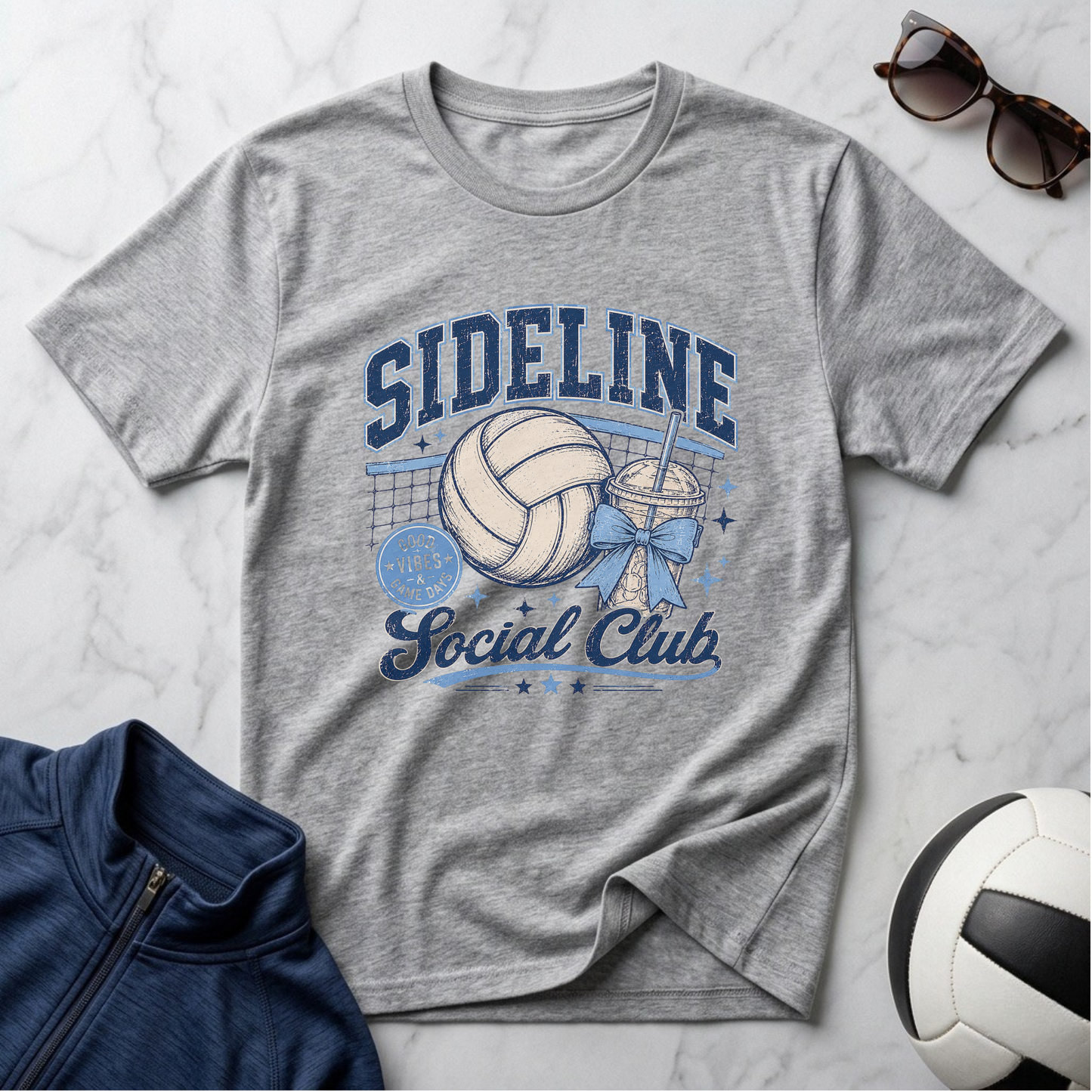 Sideline Social Club Volleyball T-Shirt
