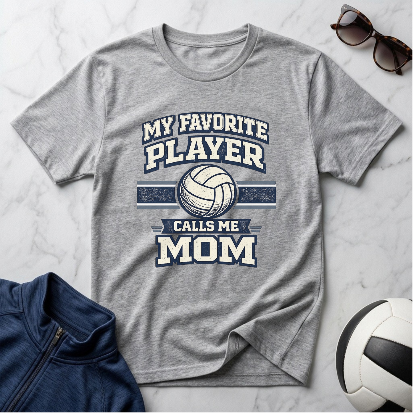 My Favorite Player Calls Me Mom Volleyball T-Shirt