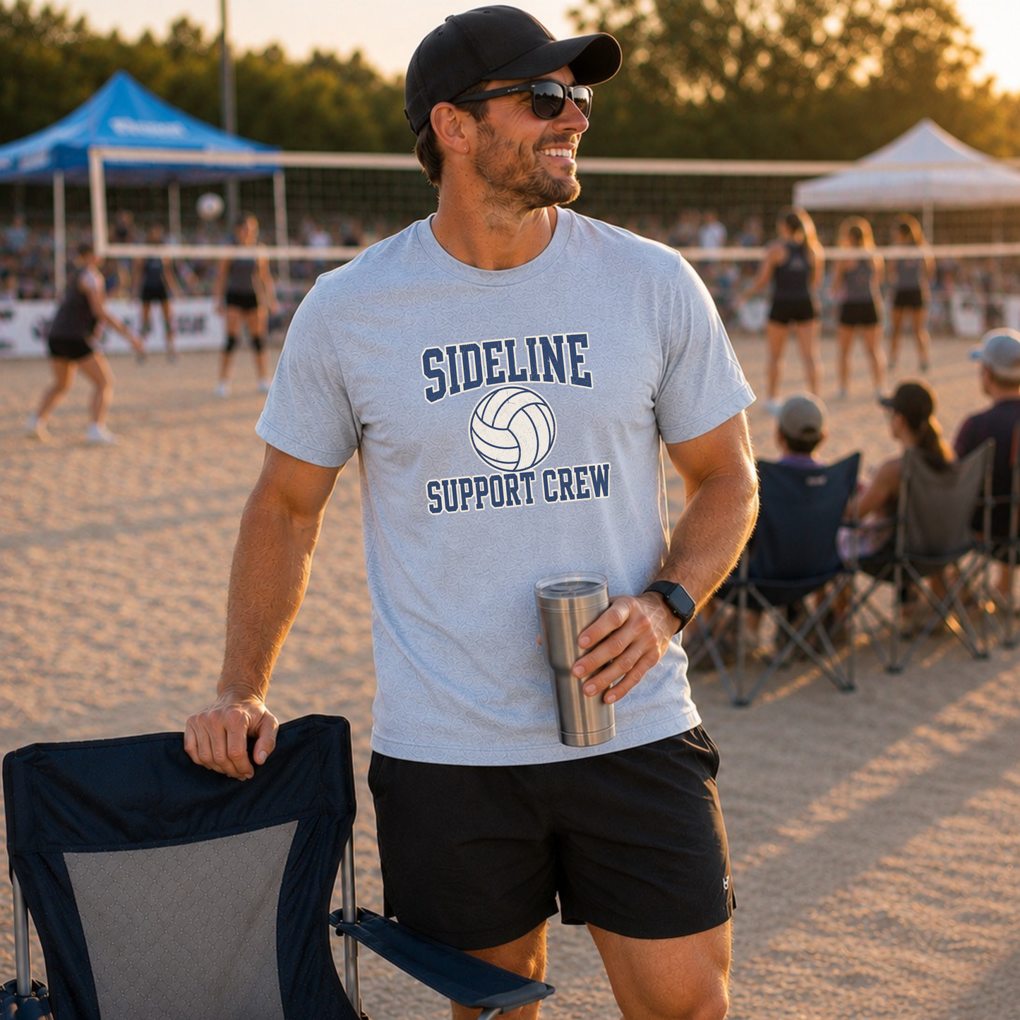 Sideline Support Crew - Volleyball T-Shirt