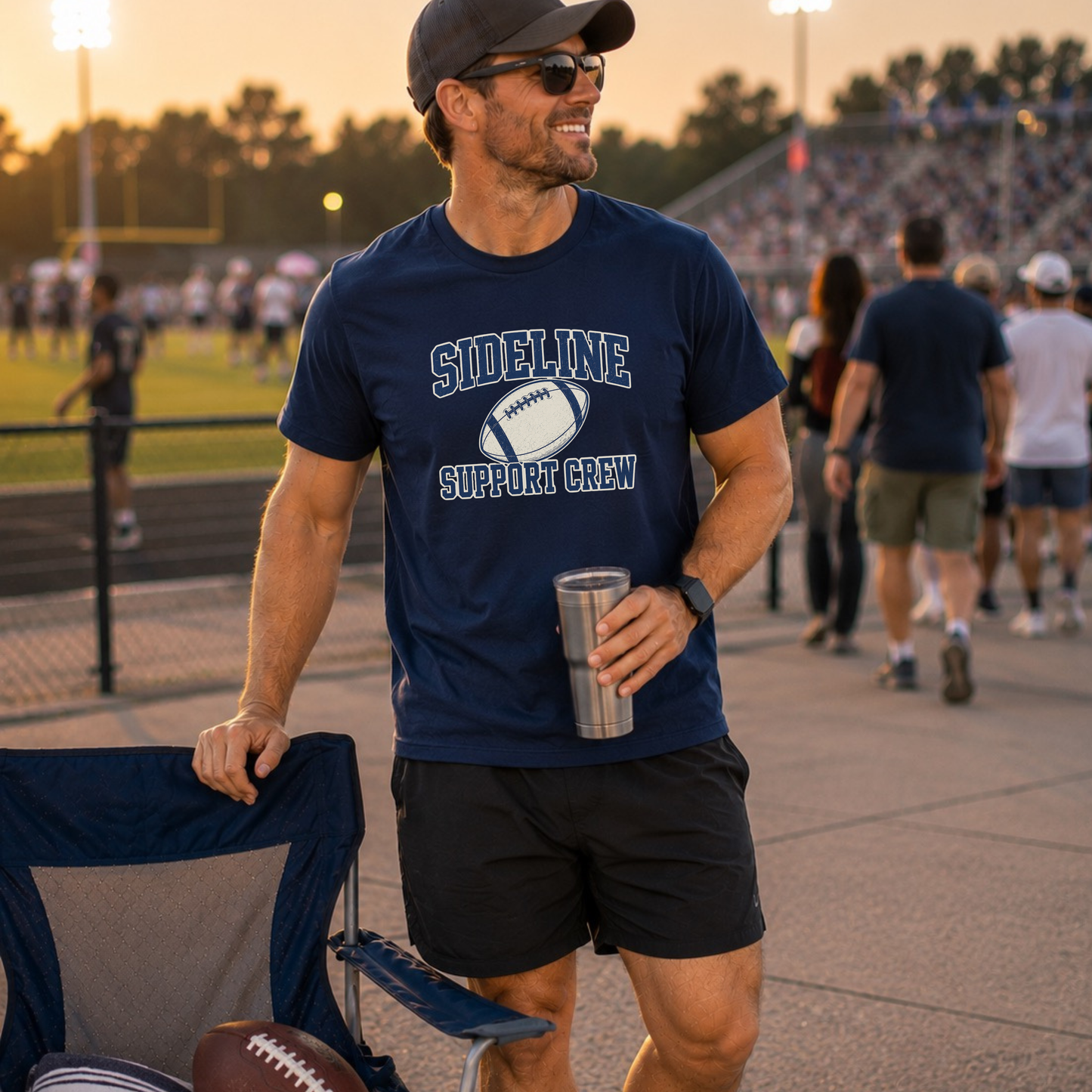 Sideline Support Crew— Football T-Shirt