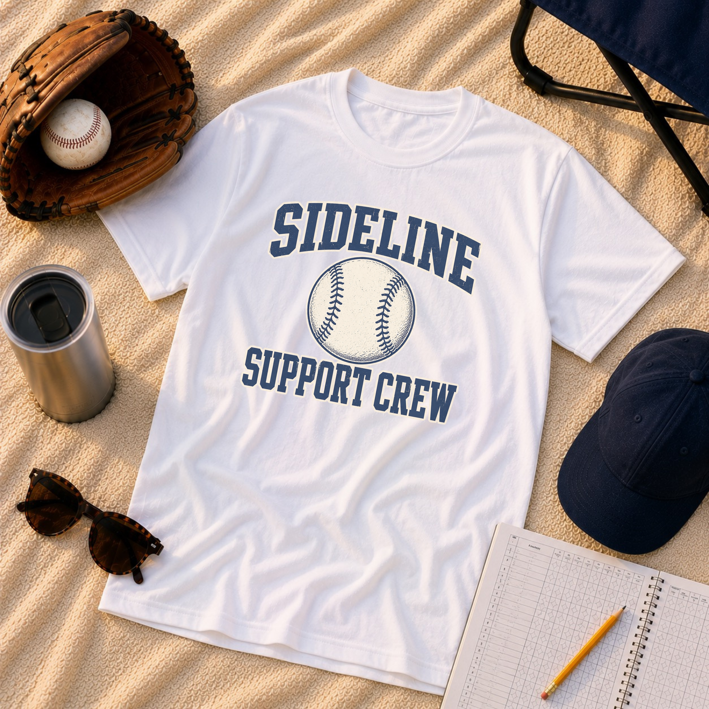Sideline Support Crew - Baseball T-Shirt