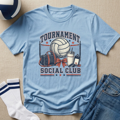 Tournament Social Club Volleyball T-Shirt