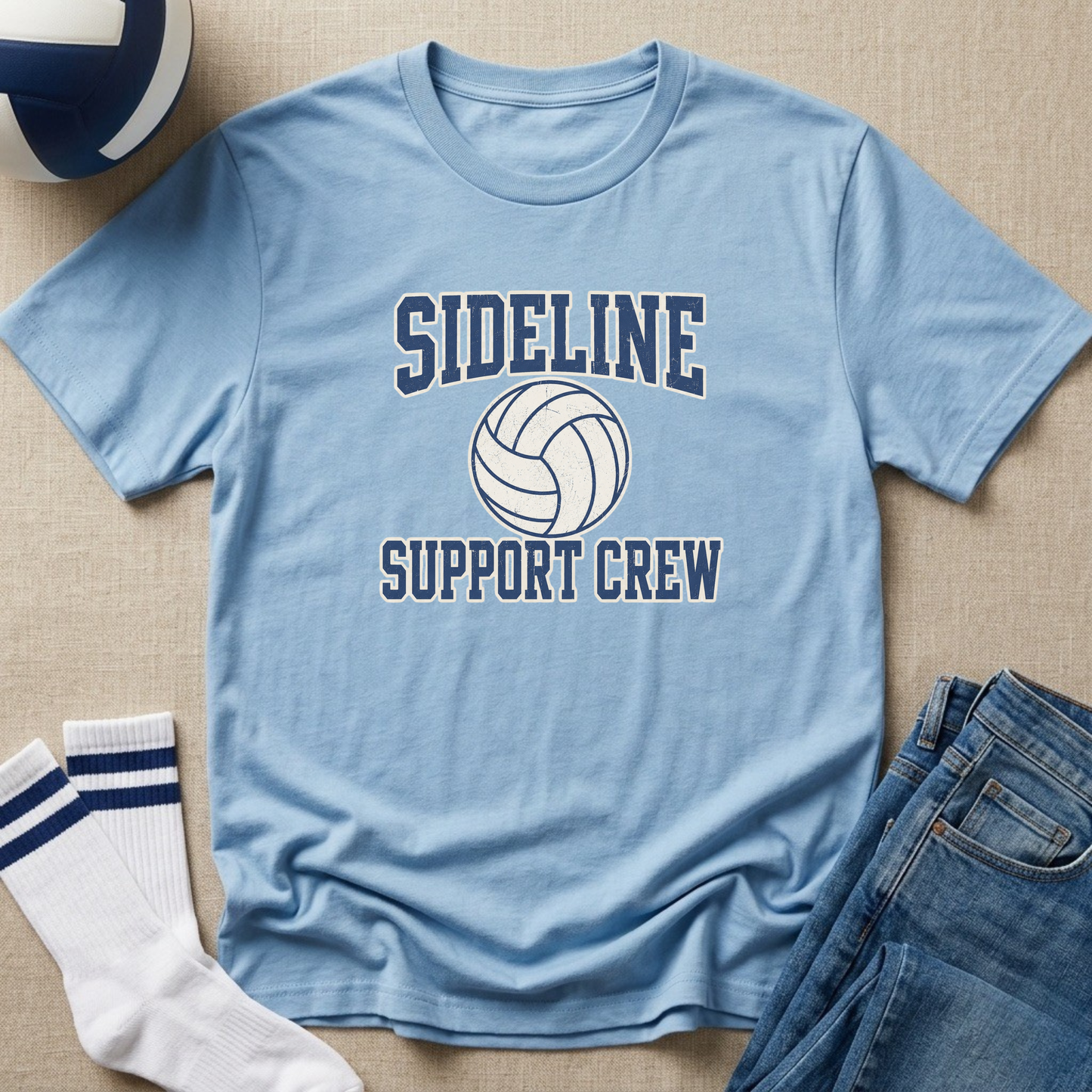 Sideline Support Crew - Volleyball T-Shirt