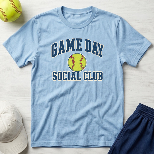 Game Day Social Club Softball T-Shirt