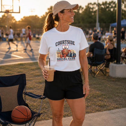 Courtside Social Club Basketball T-Shirt