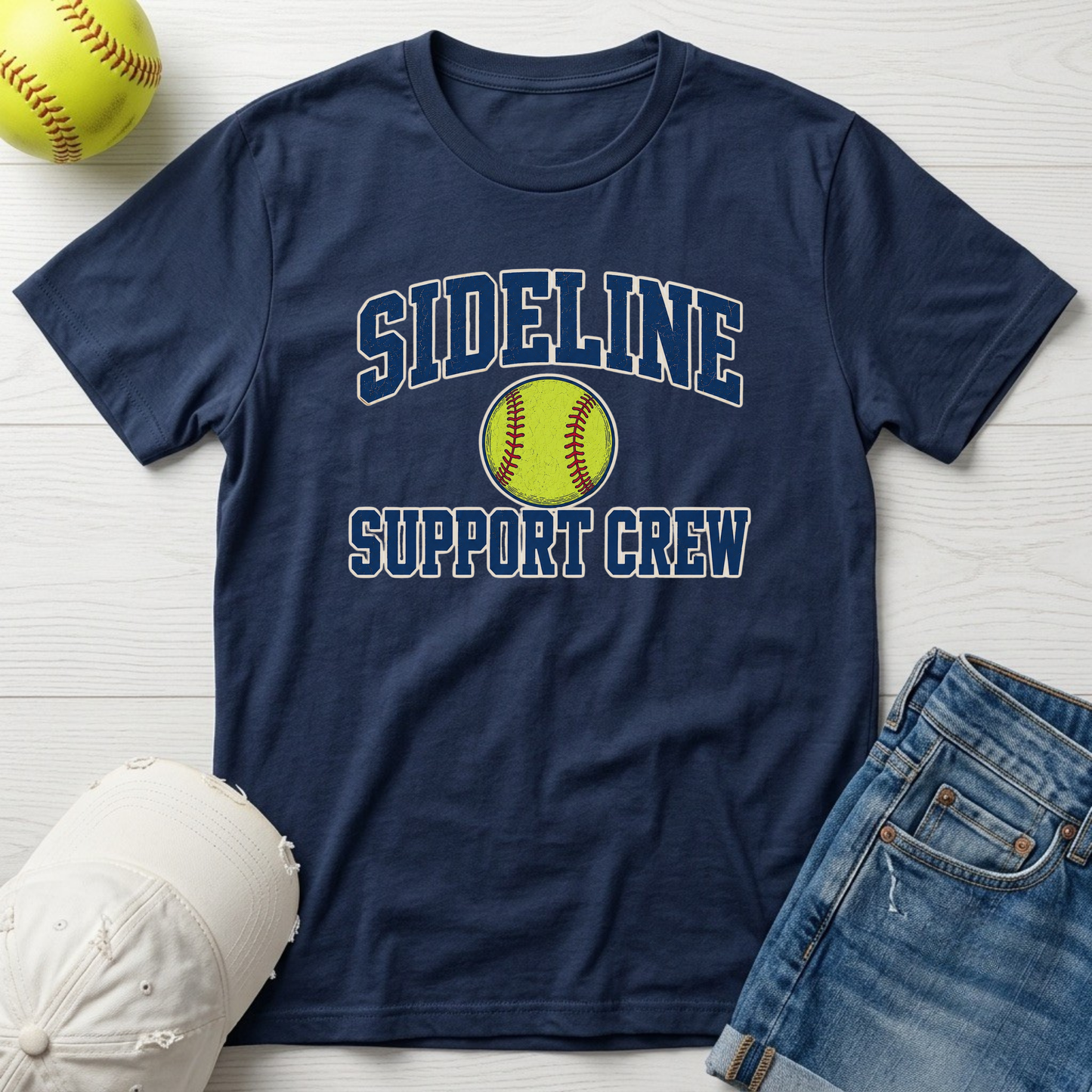 Sideline Support Crew - Softball T-Shirt