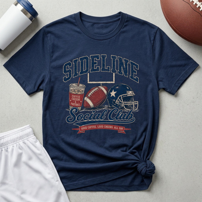 Sideline Social Club Football T-Shirt
