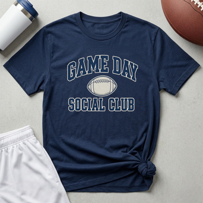 Game Day Social Club Football T-Shirt