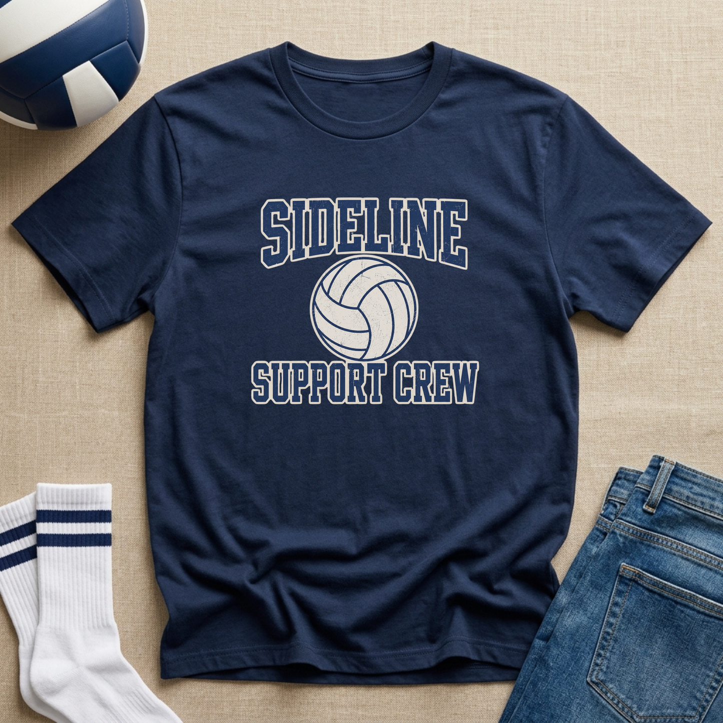Sideline Support Crew - Volleyball T-Shirt