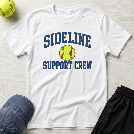 Sideline Support Crew Softball T-Shirt