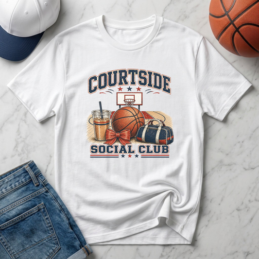 Courtside Social Club Basketball T-Shirt