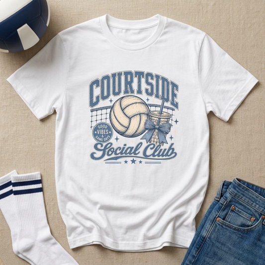 Courtside Social Club Volleyball T-Shirt