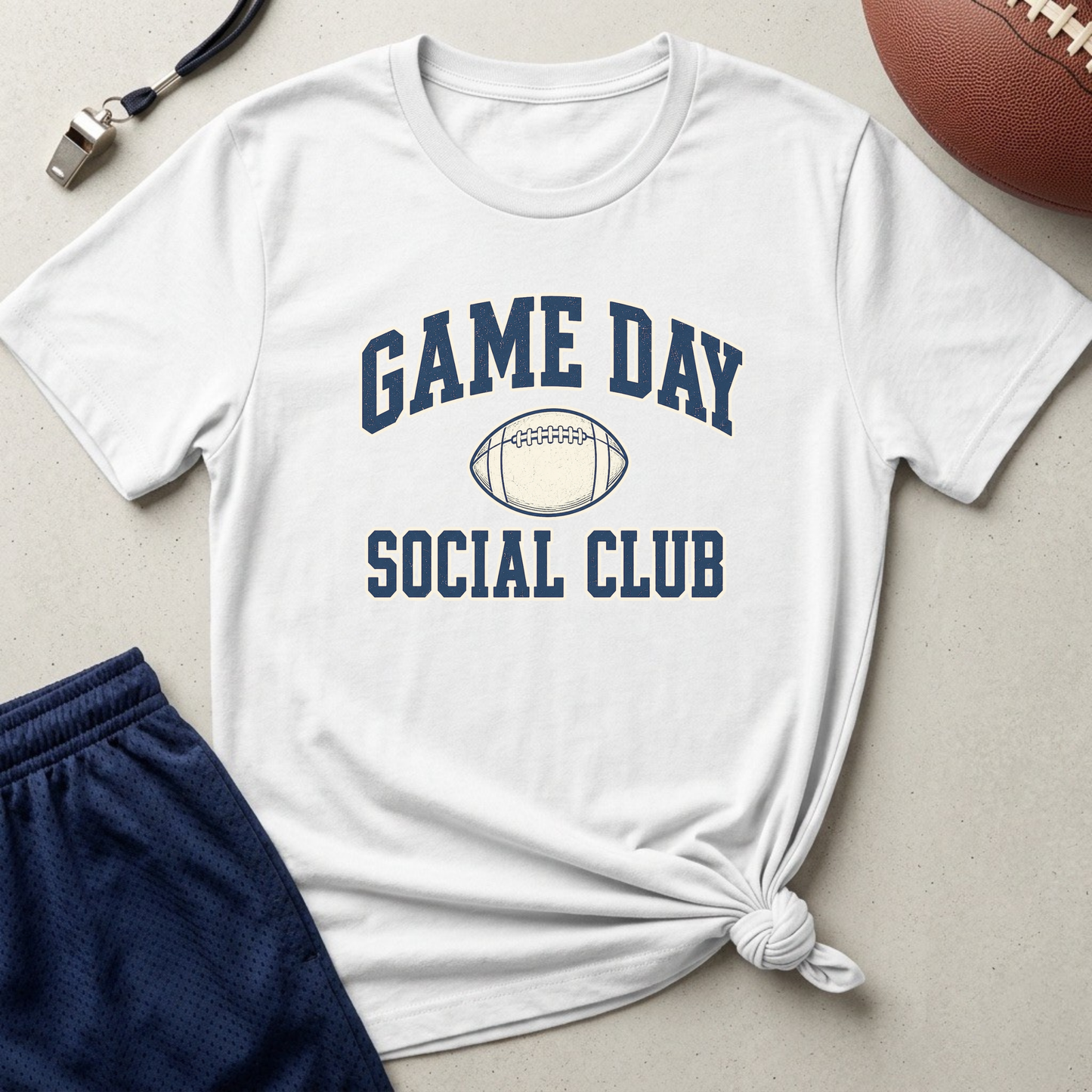Game Day Social Club Football T-Shirt