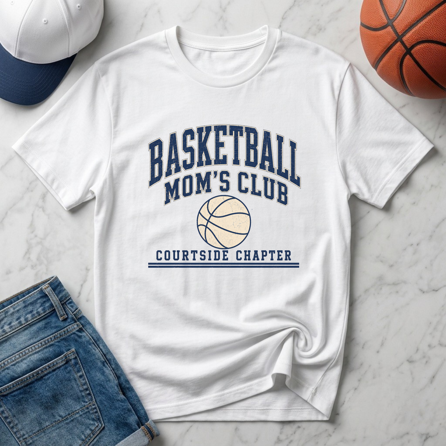 Basketball Mom's Club: Courtside Chapter T-Shirt
