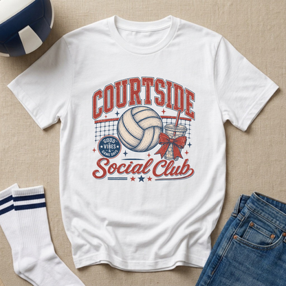 Courtside Social Club Volleyball T-Shirt