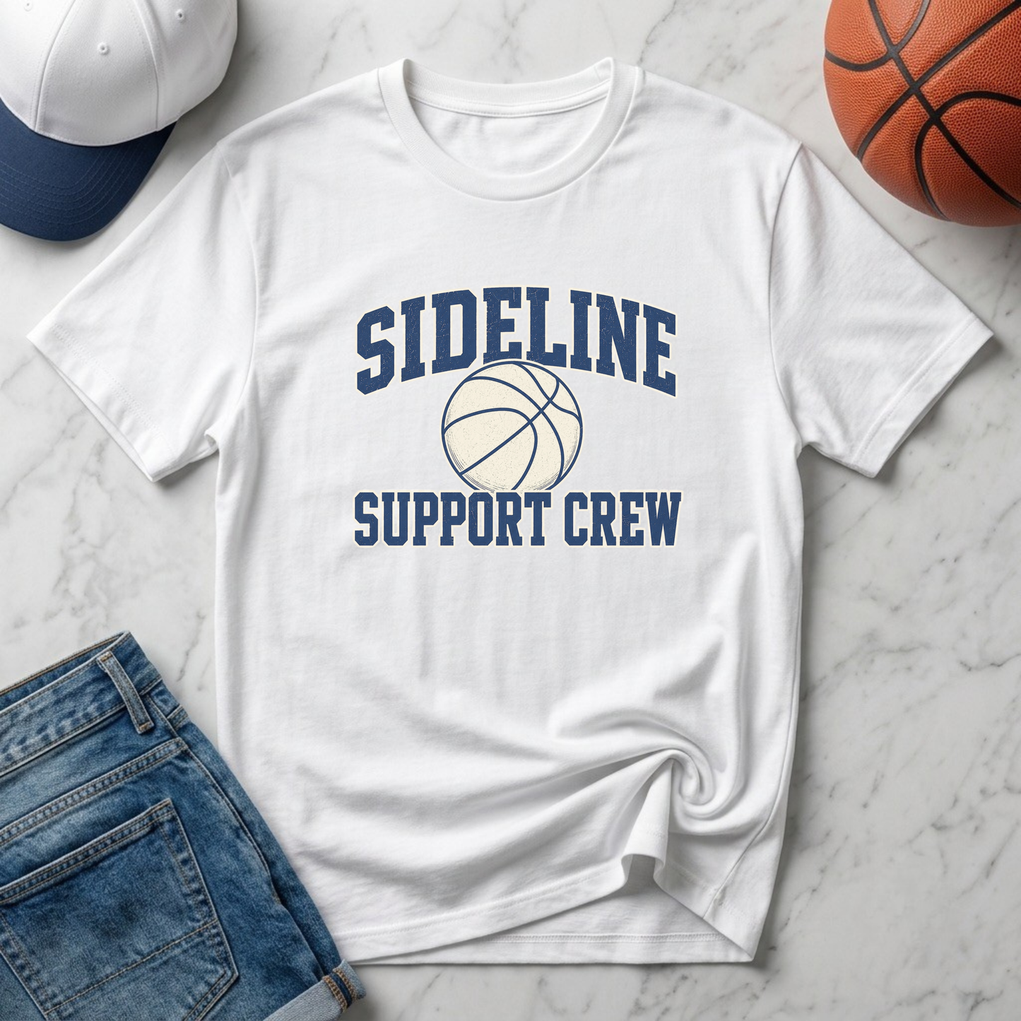 Sideline Support Crew - Basketball T-Shirt