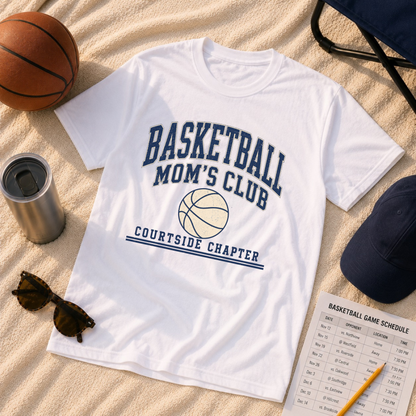 Basketball Mom's Club: Courtside Chapter T-Shirt
