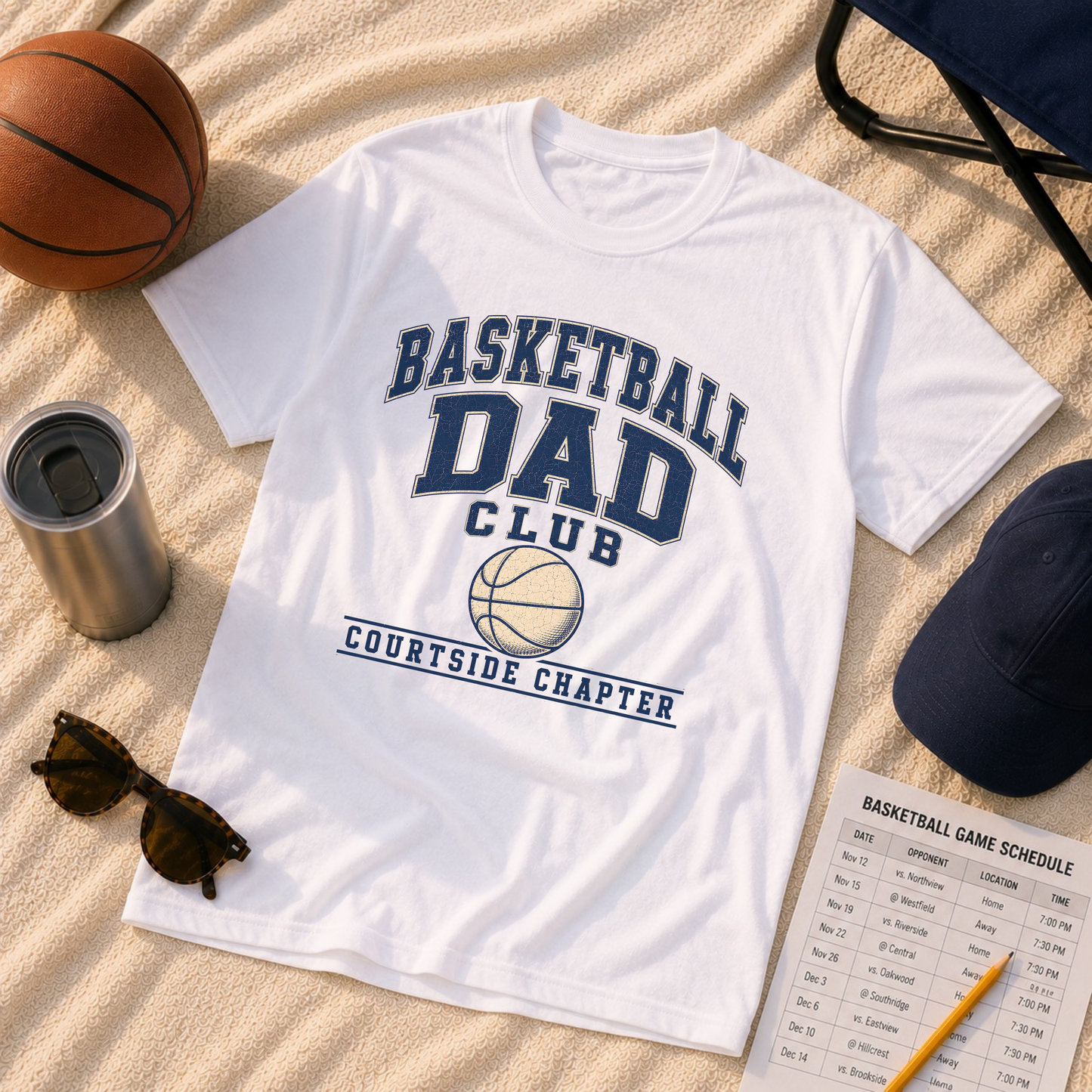 Basketball Dad's Club: Courtside Chapter T-Shirt