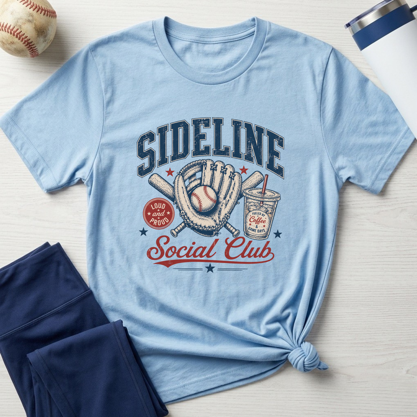 Sideline Social Club Baseball T-Shirt