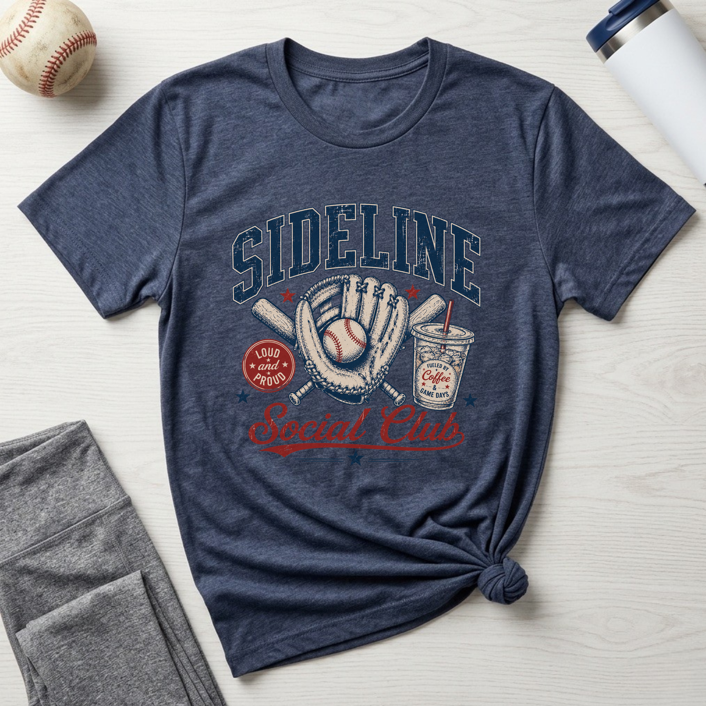 Sideline Social Club Baseball T-Shirt