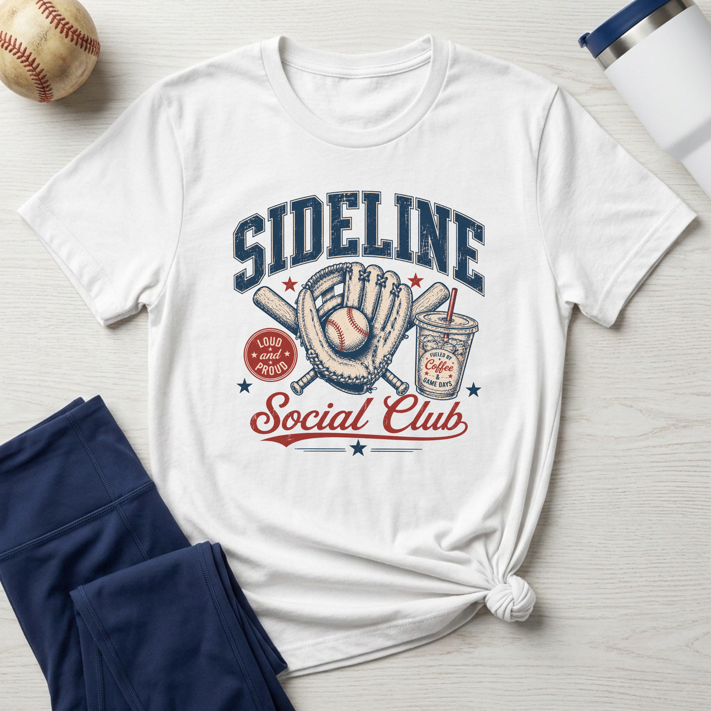 Sideline Social Club Baseball T-Shirt