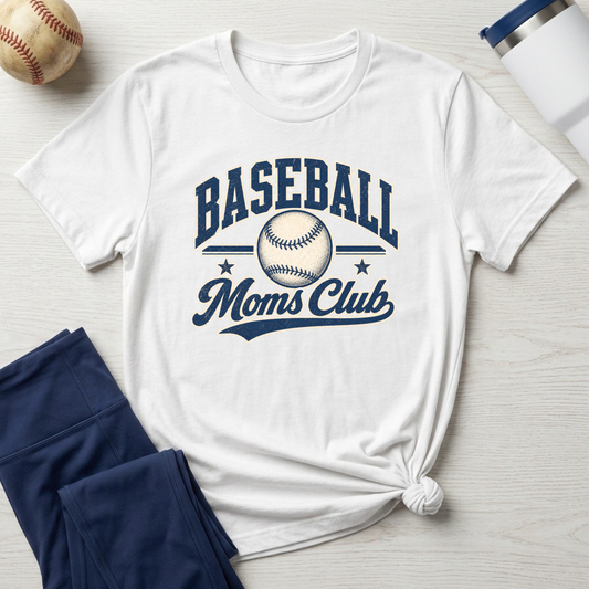 Baseball Mom's Club T-Shirt